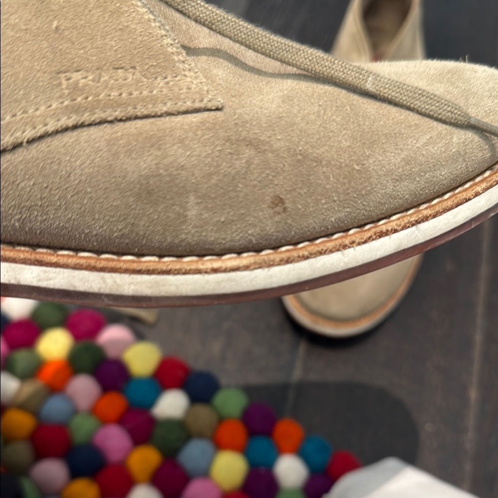 Tan Suede Chukka Boots with Rubber Sole - Picture 7 of 14